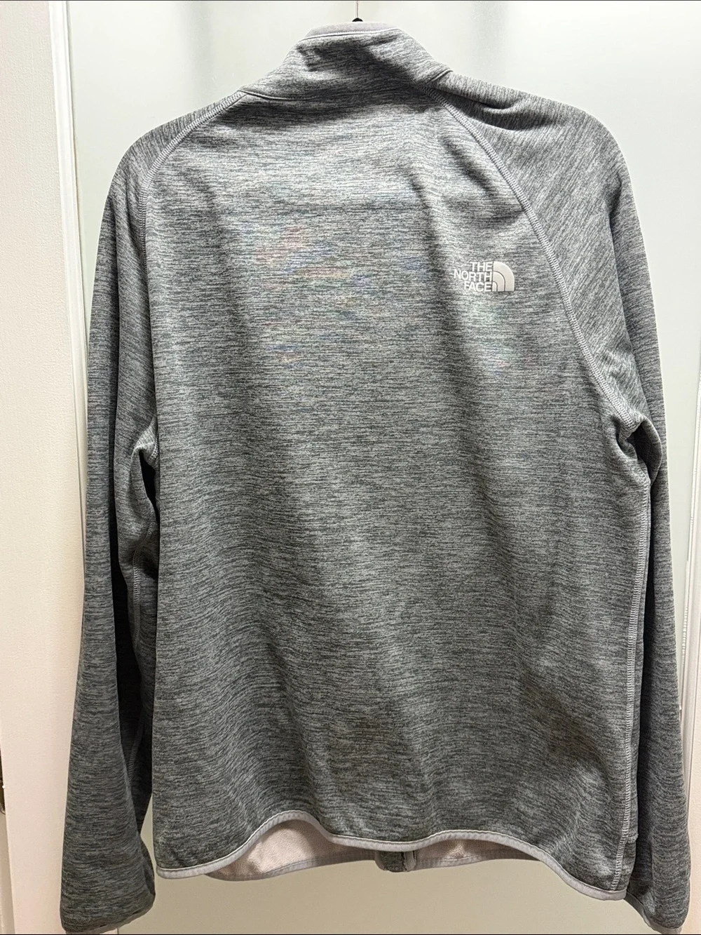 The North Face Men’s Heather Gray Lightweight Full-Zip Jacket